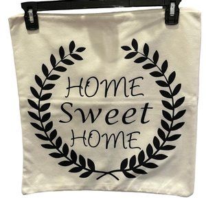 Unbranded 2 Pillowcase Covers Home Sweet Home Handmade Zip Closure Home Decor